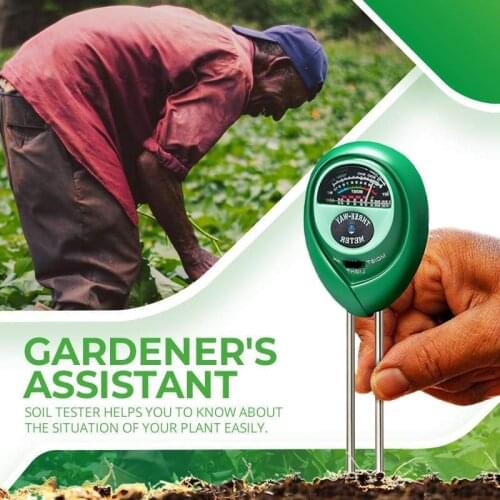 3 in 1 Soil Tester Soil pH Tester PH Light Moisture Acidity Tester Soil Tester Moisture Meter Plant Soil Tester Kit for Flowers