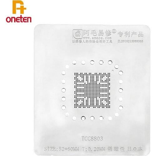 Amaoe TCC8803 Bga Reballing Stencil For IX35 IC Screen Chip Tin Mesh Mobile Phone Maintenance Tools