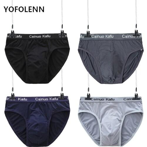 4 Pieces/lot Mesh Silk Male Underwear Breathabel Briefs Men Bamboo Fiber Bodysuit Plus size Boy Slip Solid Sexy Underpant