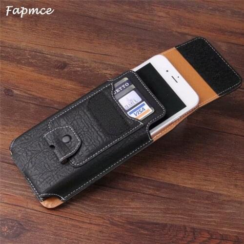 Universal Belt Clip Leather Wallet Phone Bags Case For HomTom H10 S99 S12 HT30 HT37 Pro S7 S16 S9 Plus S8 HT26 With Card Slots