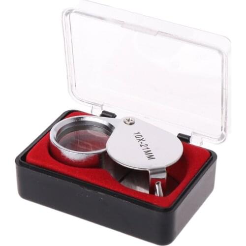 Mini Triplet Jeweler Eye Loupe Magnifier Magnifying Glass Jewelry Diamond 10X 21mm 20X 21MM 10X 18MM