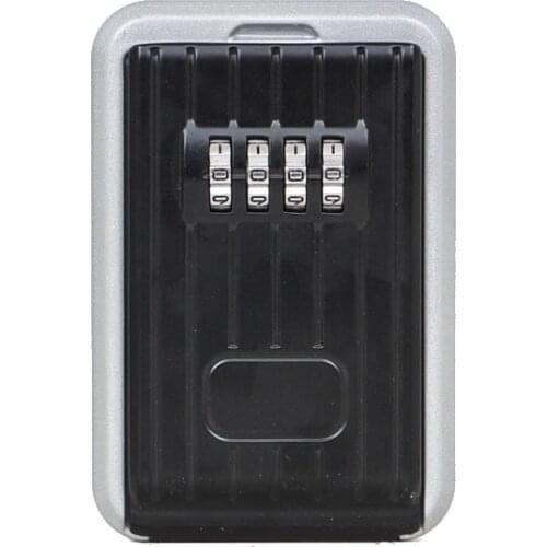 2018 New Metal Key Safe Box Storage Organizer 4-Digital Combination Lock Password Keys ID Cards Hidden Safe Box For Home Villa