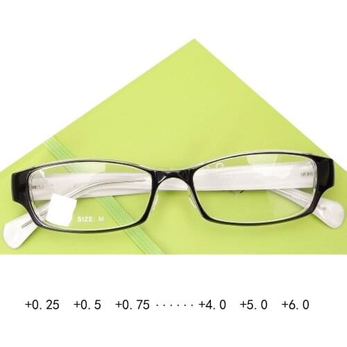 Oversized reading glasses for women black/transparent plastic titanium 0.25 0.75 1.0 1.25 1.75 ... 5.0 6.0