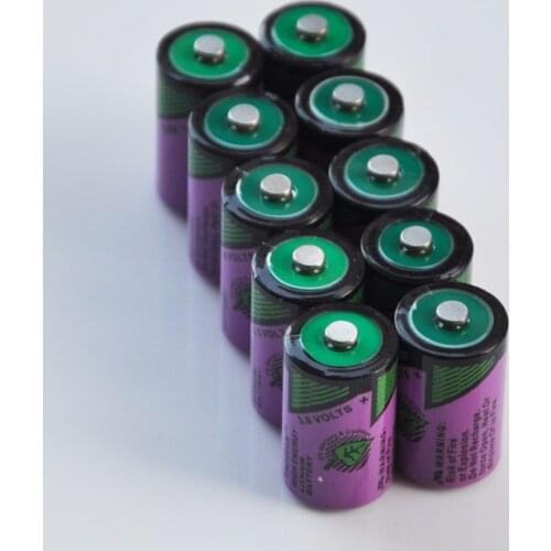10PCS ER14250 1/2AA 3.6V liSOCL2 lithium primary battery 14250 1/2 AA cell replace for Tadiran TL-5902 gas water meter
