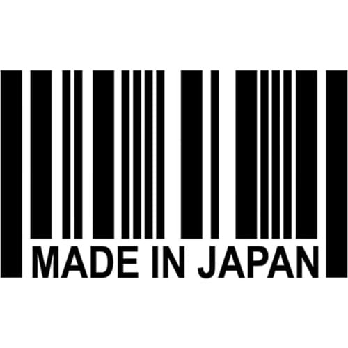 15x9cm MADE IN JAPAN Barcode Car Styling Vinyl Decal Bumper Sticker Accessories