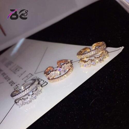 Be 8 Fashion New Style Adjustable Free Ring Micro Pave AAA Cubic Zirconia Stone Romantic Women Lady Girl Party Ring R102