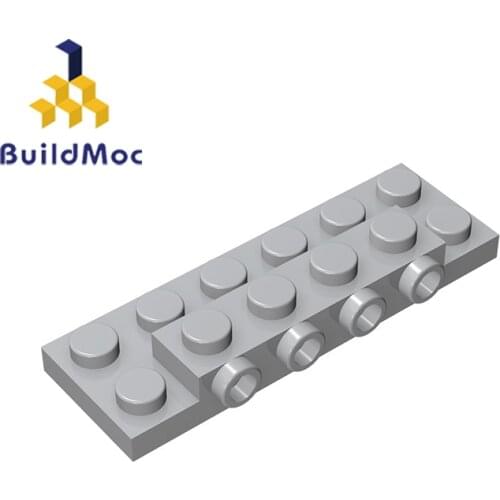 BuildMOC Compatible Assembles Particles 87609 2x6 For Building Blocks Parts DIY LOGO Educational gif