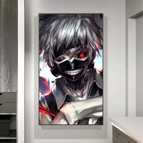 Colorful Japan Anime Tokyo Ghoul Colorful Artwork Anime Wall Decoration Poster Art Prints 50 x 70 cm,No Frame