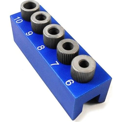 Woodworking Punching Locator Vertical Drilling Fixture Hand Tools Drill Guide Hole Puncher Set 6/7/8/9/10mm Drill Bushing