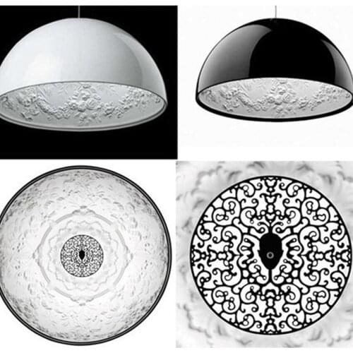 Dia 40cm Nordic Modern pendant lights Black/White resin Sky Garden creativity hanging Lamps&Lights/restaurant/parlor lampshade