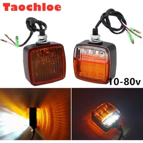 1pair universal 10-80v 12v 24v 48v led forklift tail lights folklift Turn Signals lights stop lights Reverse light warning light