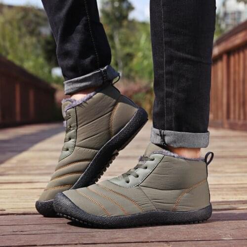 Nice Pop Winter Boots for Men and Women Warm Shoes Waterproof Non-slip Snow Boots
