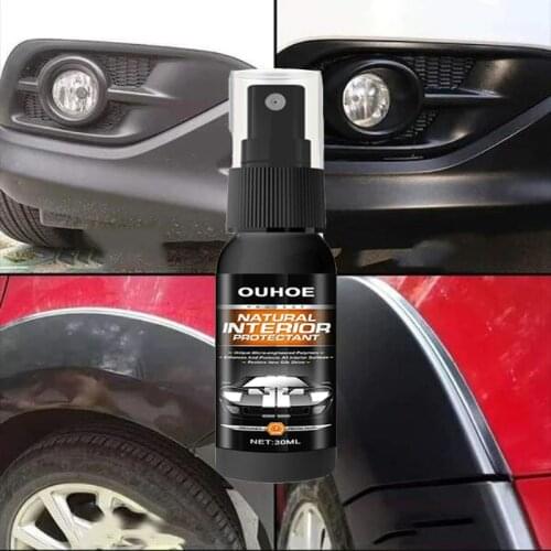 30ml/50ml Auto Interior Plastic Parts Leather Retreading Agent Set Car Instrument Panel Retreading Wax Car Wash & Maintenance