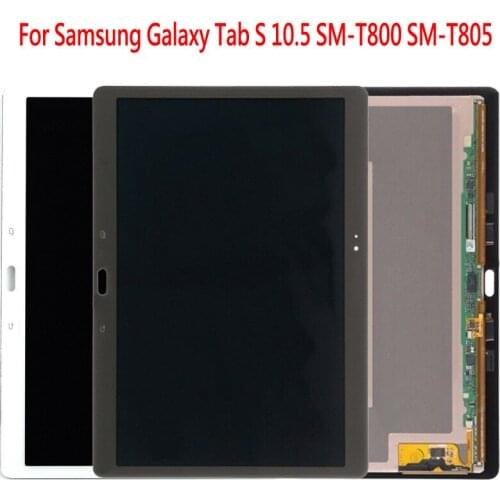 New 10.5" For Samsung Galaxy Tab S T800 T805 SM-T800 SM-T805C LCD Display with Touch Screen Digitizer Sensor Full Assembly