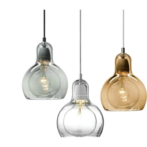 Mega Bulb SR2 pendant light suspension lamp modern And tradition clear smoke amber glass lighting hotel restaurant dinning room