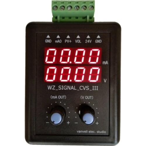 Adjustable 4-20Ma Signal Generator 24V Current Voltage Transmitter Calibrator Source 0-10V Constant Current Source