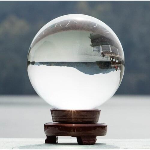 K9 White Transparent Crystal Ball Ornaments Photography Photography White Glass Crystal Ball Magic Props