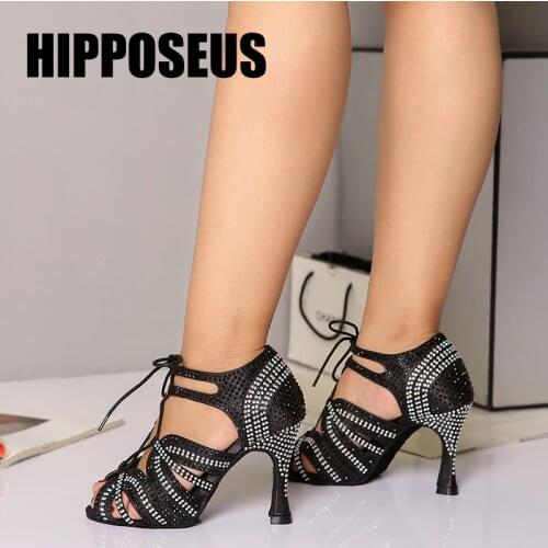 New Women Dance-Shoes Latin Salsa Tango Ladies Dance Shoes Girls Modern Ballroom Soft Bottom Dancing Shoes Female Sandals