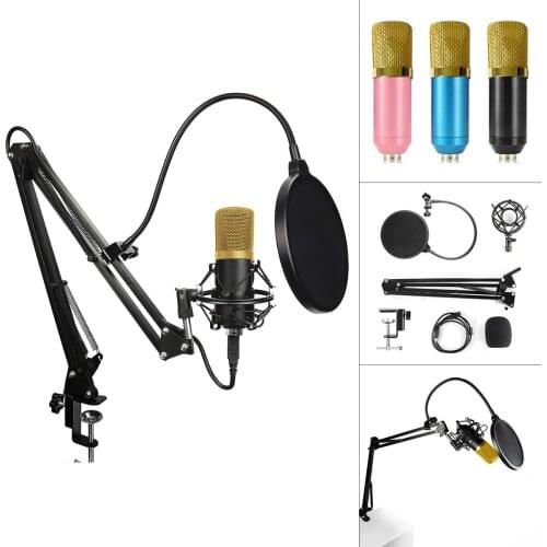 USB Condenser Microphone Computer Microphone 192KHZ / 24Bit Sampling Rate for Live Broadcast / Computer Voice Chat / Sing