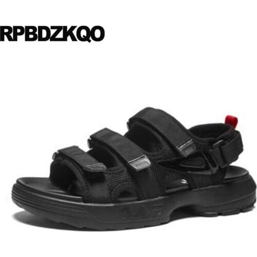 Japanese Strap Designer Men Gladiator Sandals Summer Sport Shoes Outdoor High Quality 2018 Platform Roman Black Mesh Sneakers