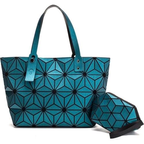 Sac a main brand women geometric bags for women 2020 Quilted Shoulder Bags set Plain Folding ladies Handbags bolsa feminina