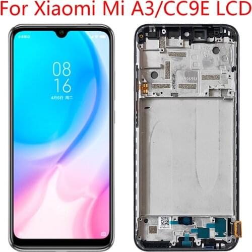 Suitable for Xiaomi CC9E LCD display AMOLED display Touch screen Digitizer assembly with frame Suitable for Xiaomi A3 MiA3 lcd