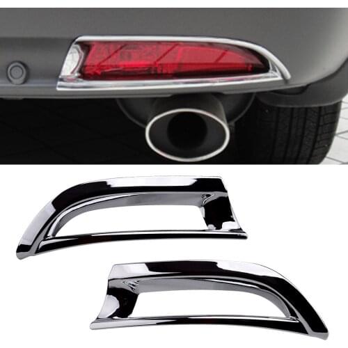 1 Pair Chrome Rear Fog Light Lamp Moulding Cover Trim Fit for Honda CRV CR-V 2012 2013 2014