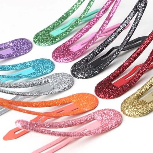 20pcs/set Mixed Children Candy Color Sequin Hair Clips Fashion Sweet Girls Barrettes Metal Hairpins Headwear
