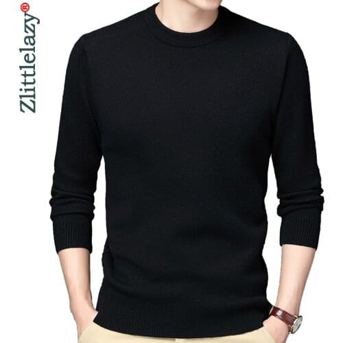 2020 new casual knitted thick sweater men pullover solid clothing fashion clothes knit winter warm mens sweaters pullovers 1508