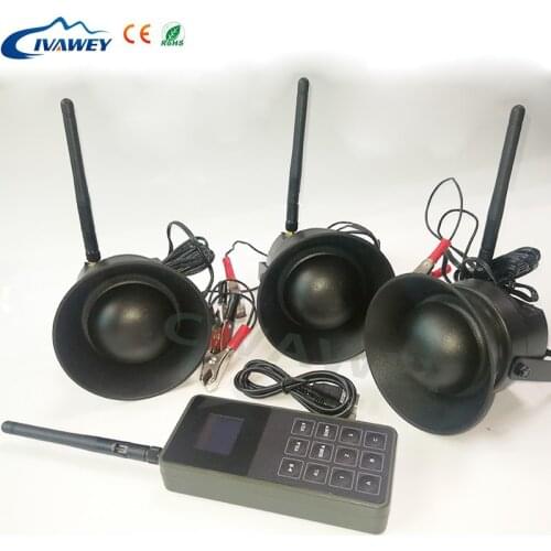 With Remote Control 3PCS 50W loud speakers Hunting Bird Caller 150dB Sport Speaker mp3 Player 182 Sound voice decoy
