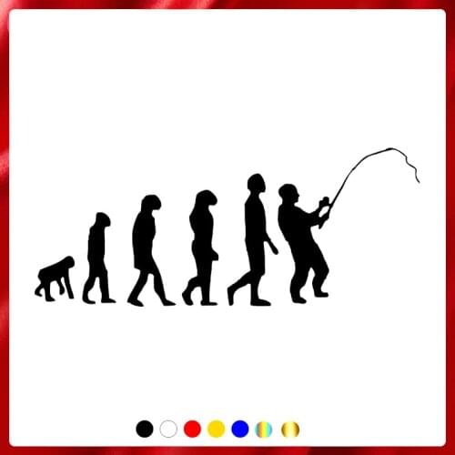 40490# Die-Cut Vinyl Decal Fisherman Car Sticker Waterproof Auto Decors on Car Body Bumper Rear Window