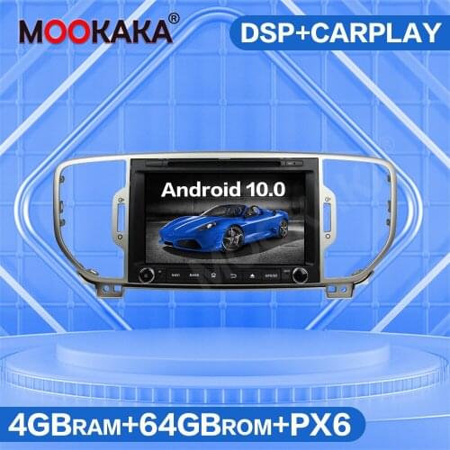 4G SIM LTE Android 10.0 PX6 64GB Car GPS Navigation Multimedia Player For KIA Sportage 4 2016 - 2019 Auto Radio Stereo Head Unit