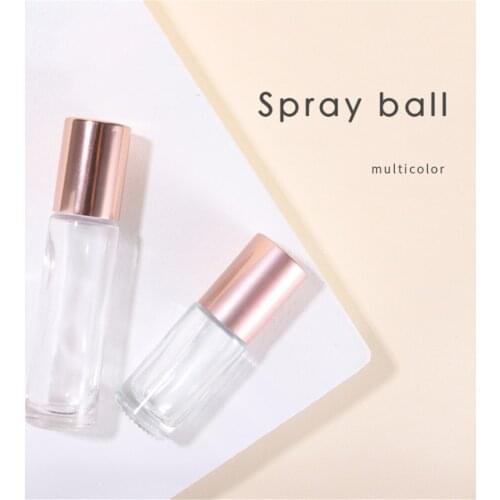 5ML 10ML Perfume Bottles Glass Roller Bottles with Roller Balls Essential Oil Bottles Roll on Bottles Vials Travel Clear Bottle