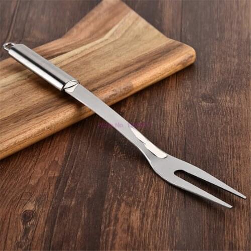 50pcs Stainless Steel BBQ Fork Meat Food Fork BBQ Accessories Outdoor Barbecue Appliances Dropship Kichen Accessories Outdoor
