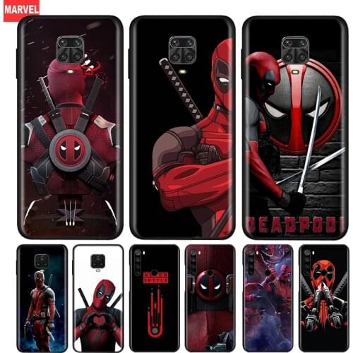 Silicone Cover Deadpool Marvel Art For Xiaomi Redmi Note 10 10S 9 9S Pro Max 9T 8T 8 7 6 5 Pro 5A Phone Case