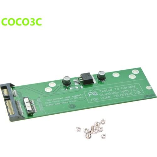 For Macbook Air 2010 2011 A1369 A1370 SSD to 2.5" SATA 3.0 Adapter 12+6pin SSD HDD to SATA 6Gb/s 22Pin Card
