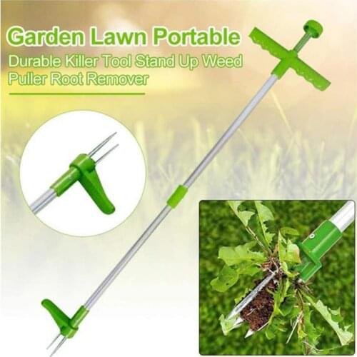 Weed Remover Tool No Bend Weeder Stand Up Weed Puller Tool With Long Handle Outdoor Lawn Lightweight Weed Puller Garden Tool