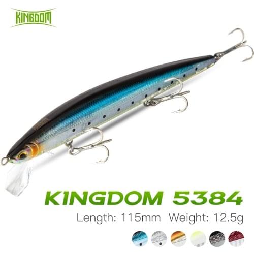Kingdom Minnow Fishing Lure 115mm Suspending Fishing Wobblers For Perch Carp Pike Trout Hard Artificial Swimbait Jerkbait