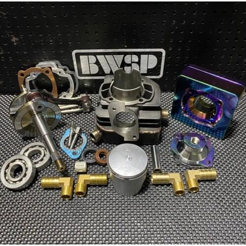 Big Bore Kit 125cc DIO50 AF18 Liquid Cooling BWSP Cylinder Set 54.5mm CNC Head Forged Crankshaft 53.4mm