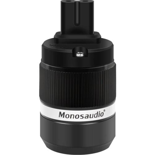 Monosaudio F180 Figure 8 Pure Copper Power Plug, 25A/250V Female Power Connector,IEC320 C7 Mains female power jack