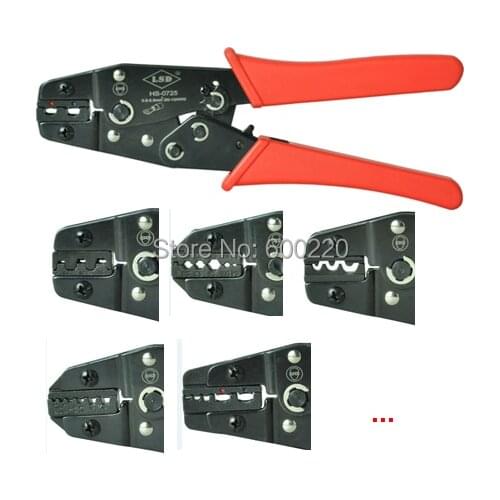 HS series mini crimp tool for different types and sizes of the terminals, cable connectors. full list HS crimper crimping tool