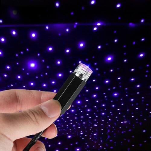 Ambient Light USB 360 Degree Rotatable Interior Car Roof Star Ambient light romantic Starry Projector