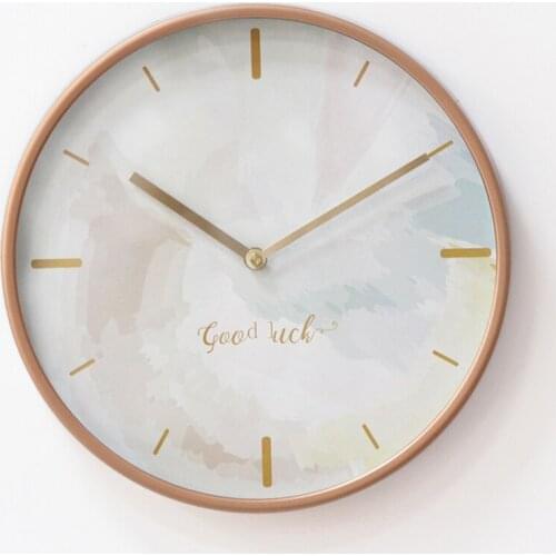 Simple Grey Wall Clock Modern Luxury Living Room Creative Silent Metal Wall Clock Nordic Reloj De Pared Home Decor DL60WC