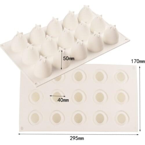 Strawberry mousse cake silicone mold Baking diy three-dimensional chocolate mould kitchen tool