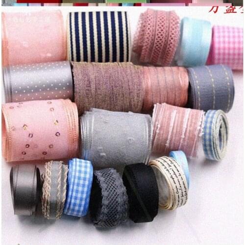 Handmade DIY Hairpin Adult Hair Accessories Material Package Bowknot Ribbon Set Ribbon Headdress Head Flower Accessories