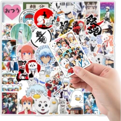 10/50PCS Anime Cartoon GINTAMA Girl Funny Toy Sticker Doodle Sticker Notebook Boy Computer Decoration Cute Kawaii