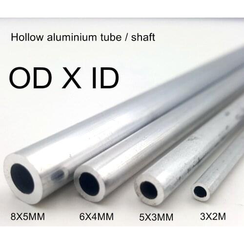 10CM/20CM Hollow aluminum tube axle Aeromodel metal tube Drive shaft tube