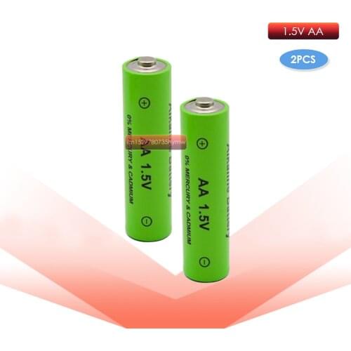 2pc 1.5V AA rechargeable battery AA cell 2000-3000mah for torch toys clock MP3 player replace batteries