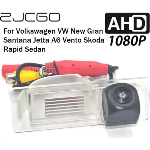 ZJCGO Car Rear View Reverse Backup Parking Reversing Camera for Volkswagen VW New Gran Santana Jetta A6 Vento Skoda Rapid Sedan