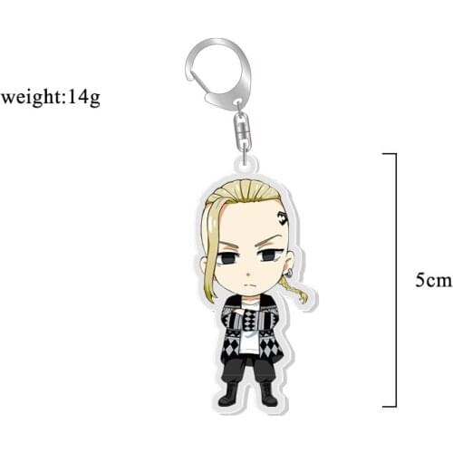 5pcs/Set 14Kinds Tokyo Revengers Tachibana Naoto Hanagaki Takemichi PVC Pendant Figure Key Chain